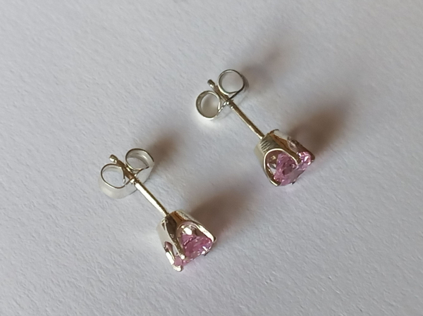 pinke zirkonia-silber-ohrringe--